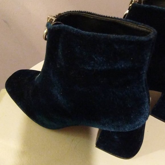 Brand New ZARA soft dark navy blue ankle boot size 5 -5.5 - Picture 9 of 11